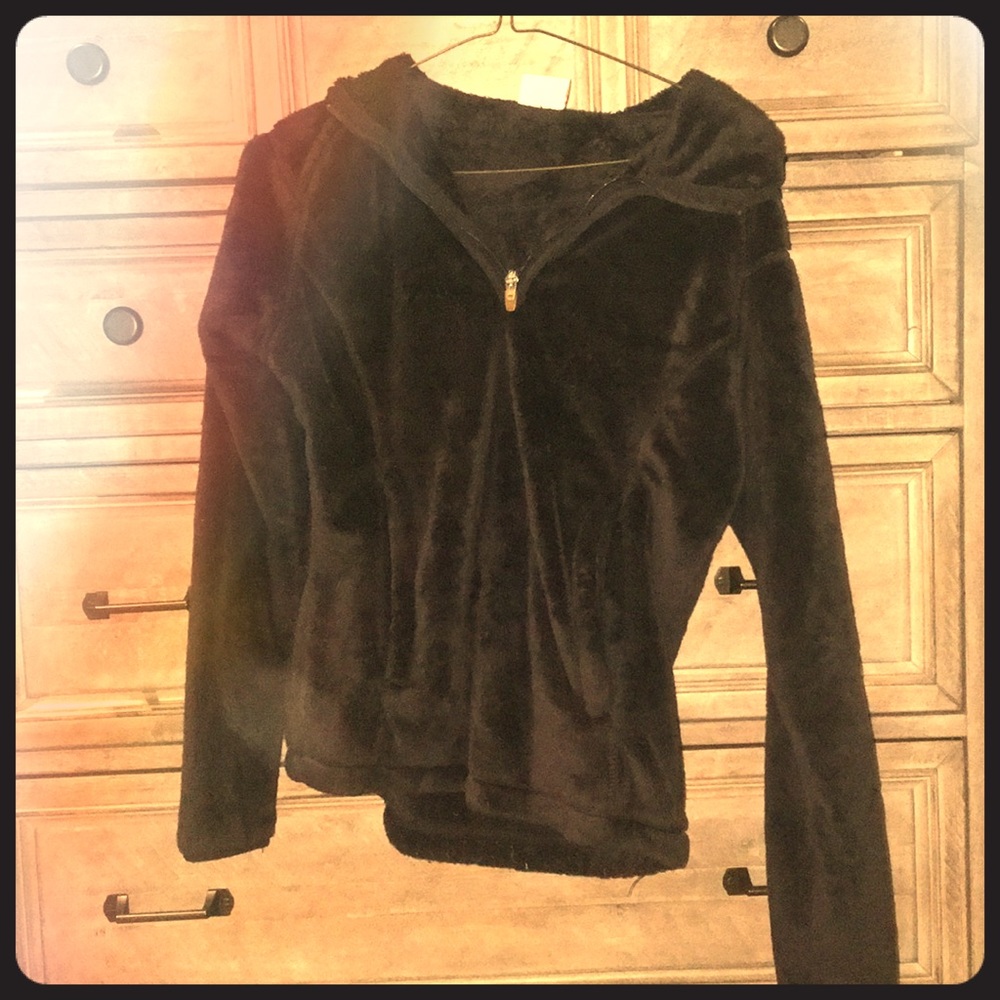 Half Zip black hoodie
